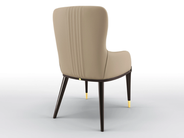 CELINE - Upholstered leather chair with armrests by BRUNO ZAMPA - view 3